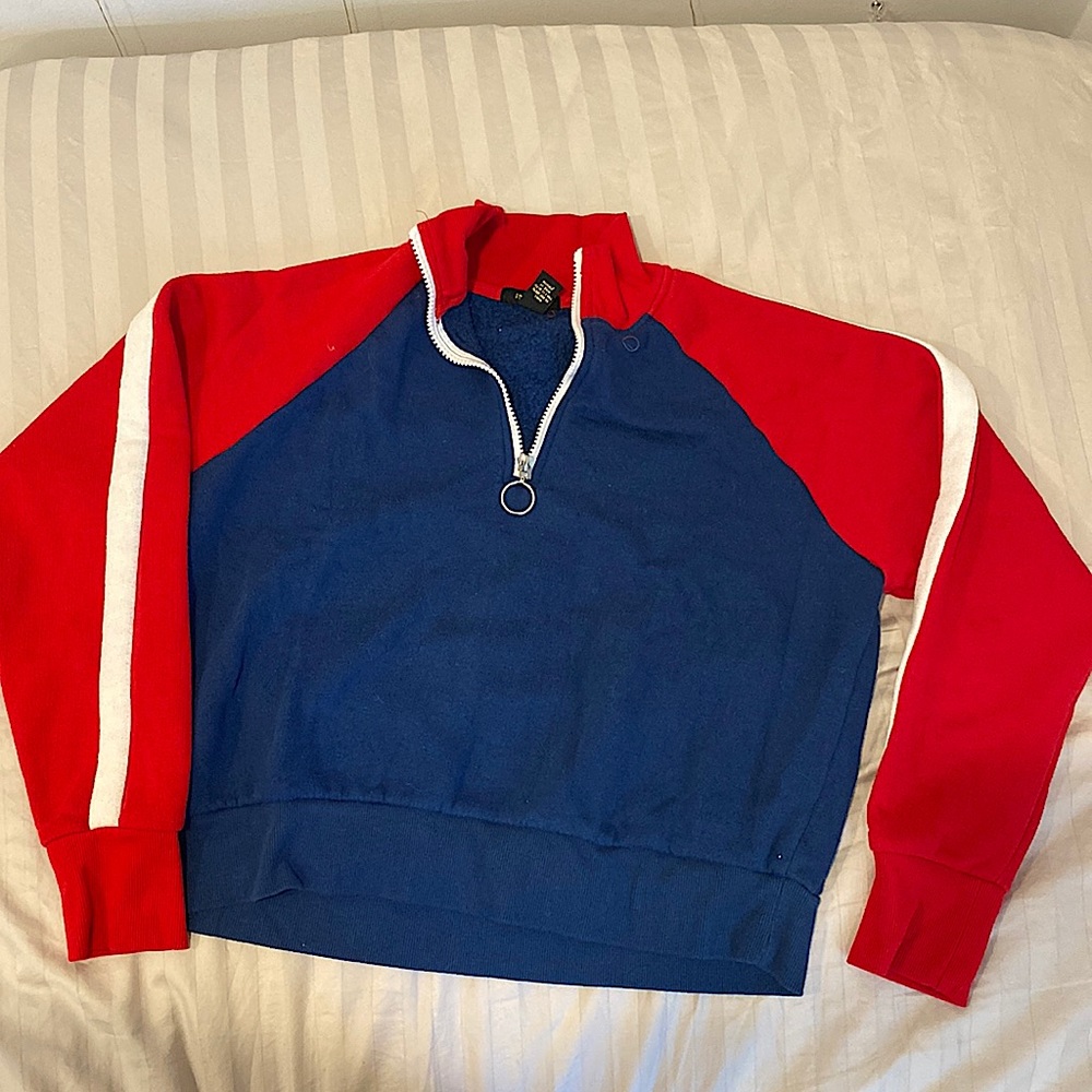 Forever 21 Half-Zip Pullover Top